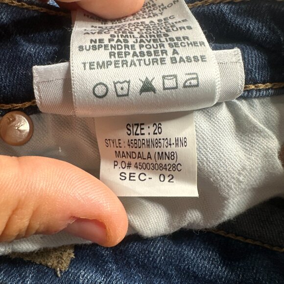 EUC Joes Jeans "FLAWLESS THE CHARLIE" High Rise Skinny Crop Blue Jeans Size 26W - Picture 14 of 16